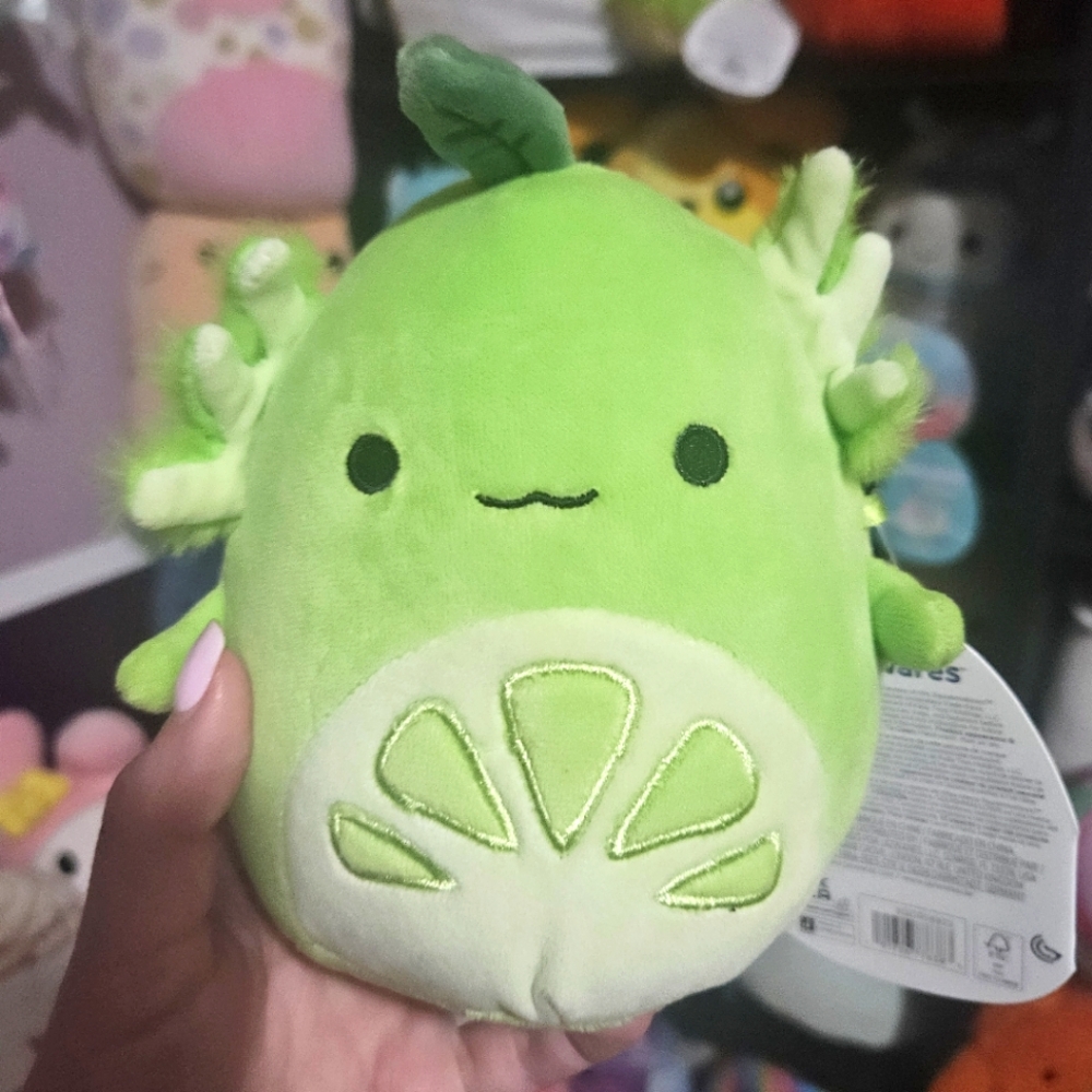 NWT Kyler the Lime Axolotl 5" Squishmallow 💚 Crossover Squad Series 2